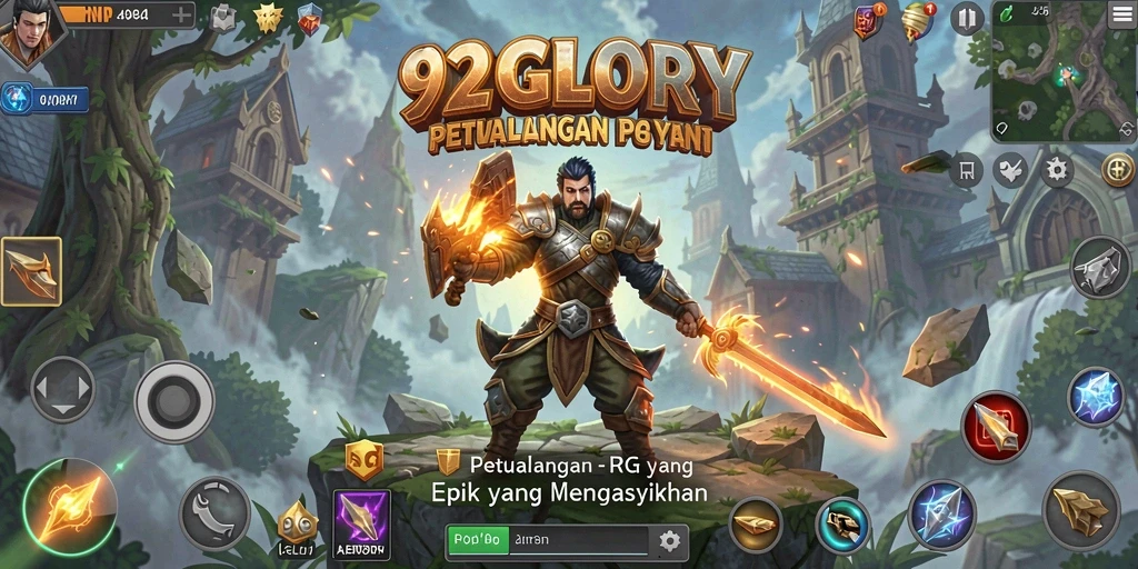 Screenshot gameplay 92GLORY yang menampilkan aksi seru di medan pertempuran.