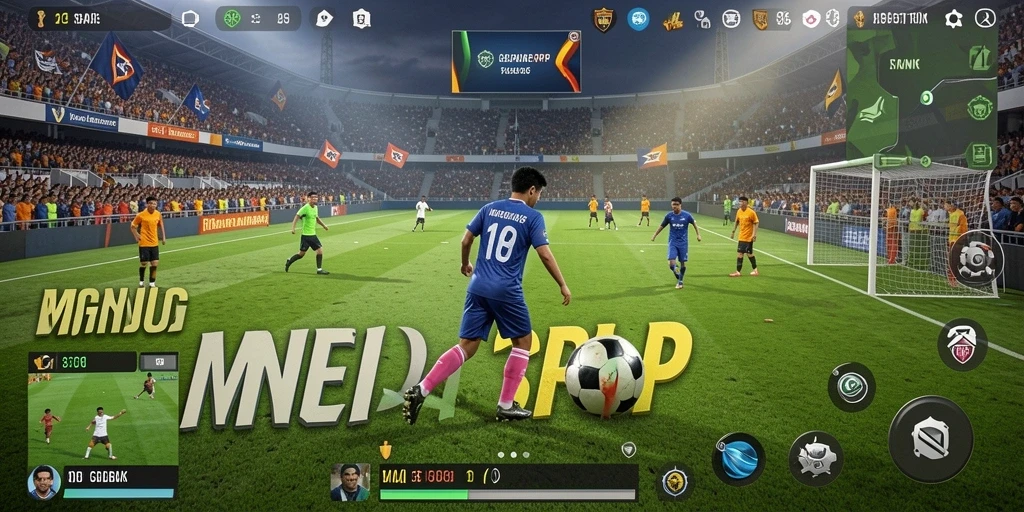 Tampilan gameplay BONUSRP yang seru dan realistis saat pertandingan.