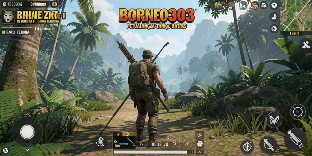 Tampilan gameplay terbuka yang menarik di BORNEO303.