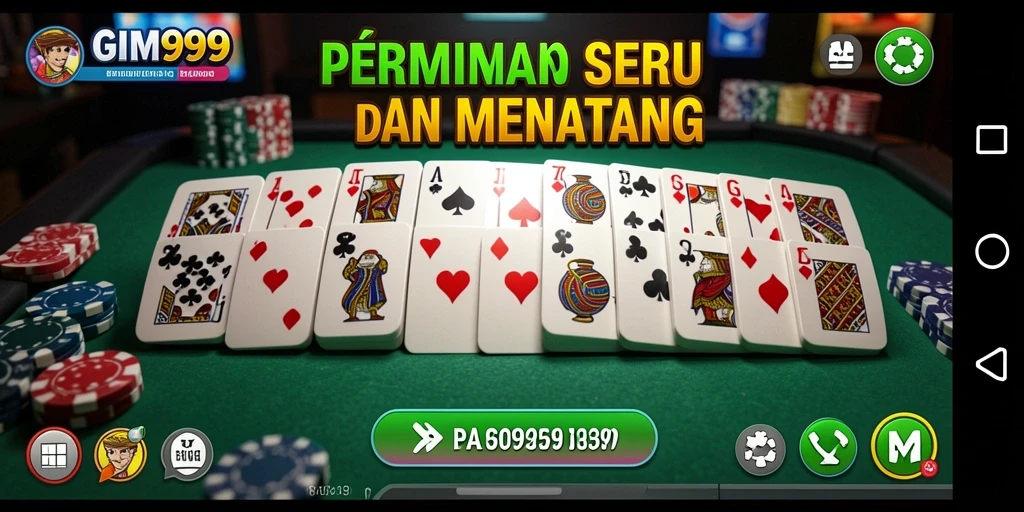 Tampilan gameplay seru dalam permainan Domino GIM999.