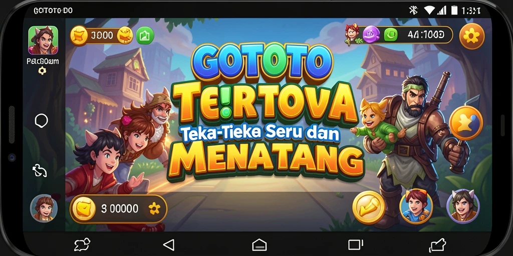 Screenshot permainan GOTOTO menampilkan gameplay teka-teki yang seru.