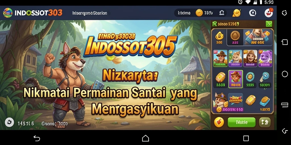 Tampilan grafis menarik dengan gameplay slot yang seru.