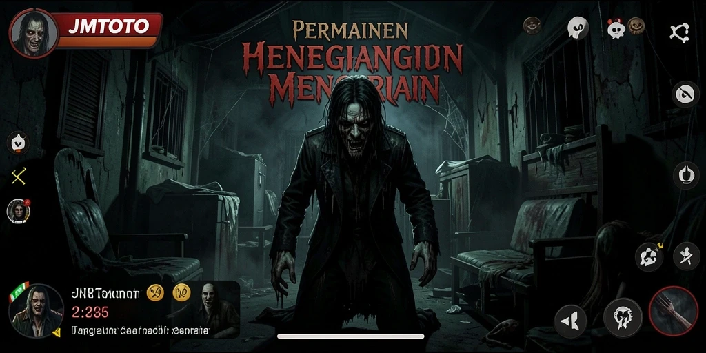 Tangkapan layar gameplay JMTOTO yang menegangkan di dunia horor.