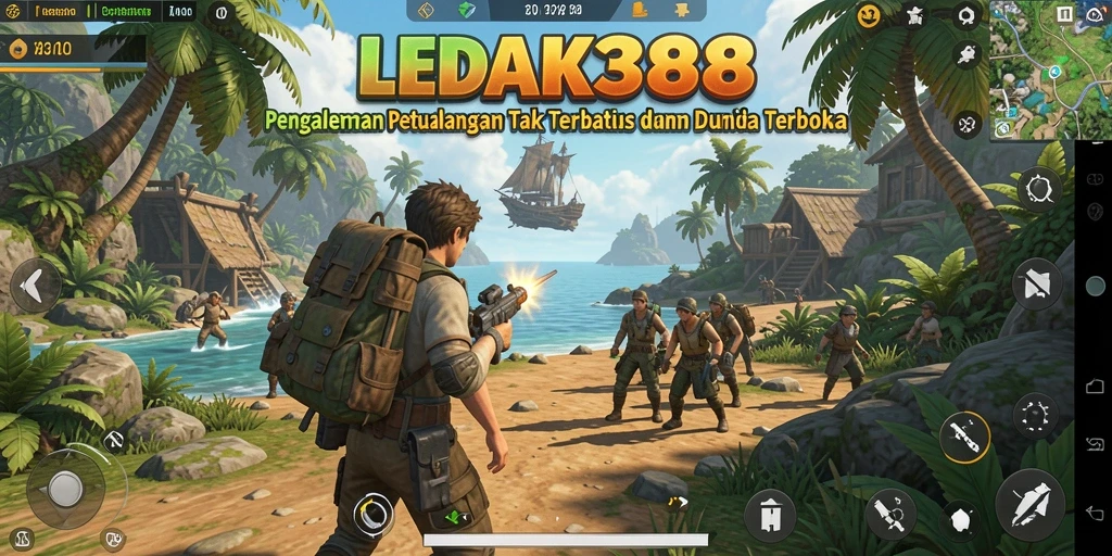 Gameplay seru dari game Open World LEDAK388.