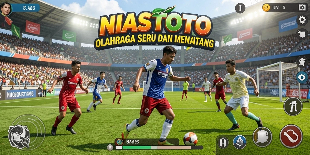 Screenshot dari gameplay seru NIASTOTO yang menunjukkan aksi olahraga.