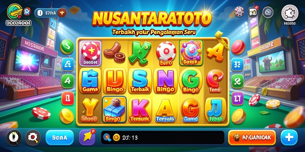 Tampilan gameplay Bingo yang mengasyikkan di NUSANTARATOTO.