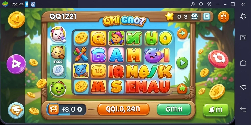 Tampilan gameplay seru dari QQ1221 dengan bingo yang menyenangkan.
