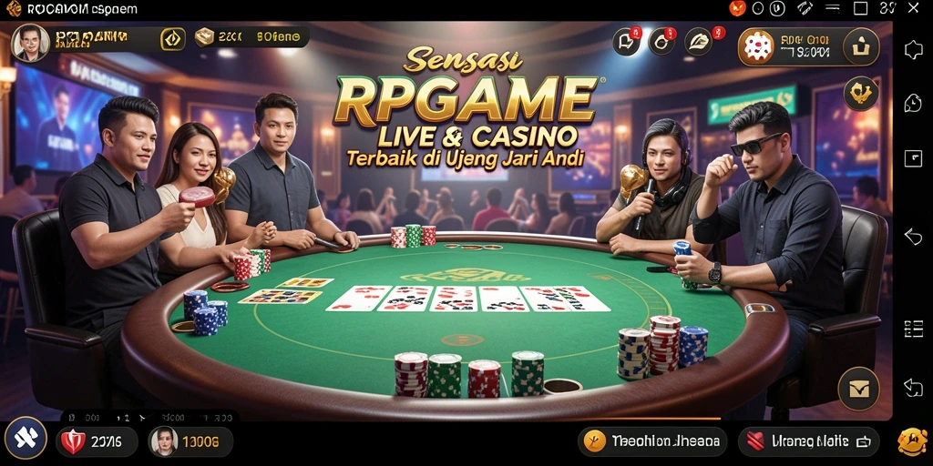Gameplay seru dan interaktif dari RPGAME Live Casino.