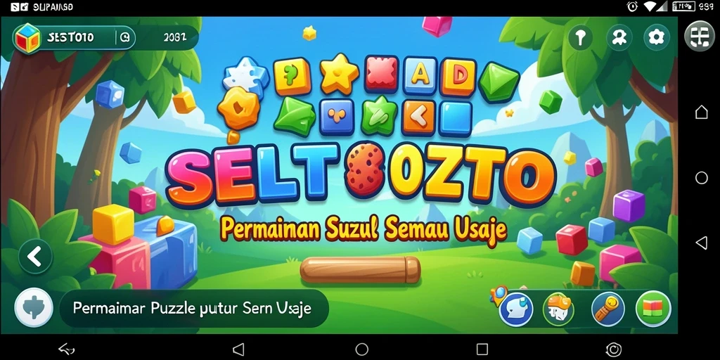 Tangkapan layar utama SELTOTO menampilkan gameplay Puzzle yang mengasyikkan.