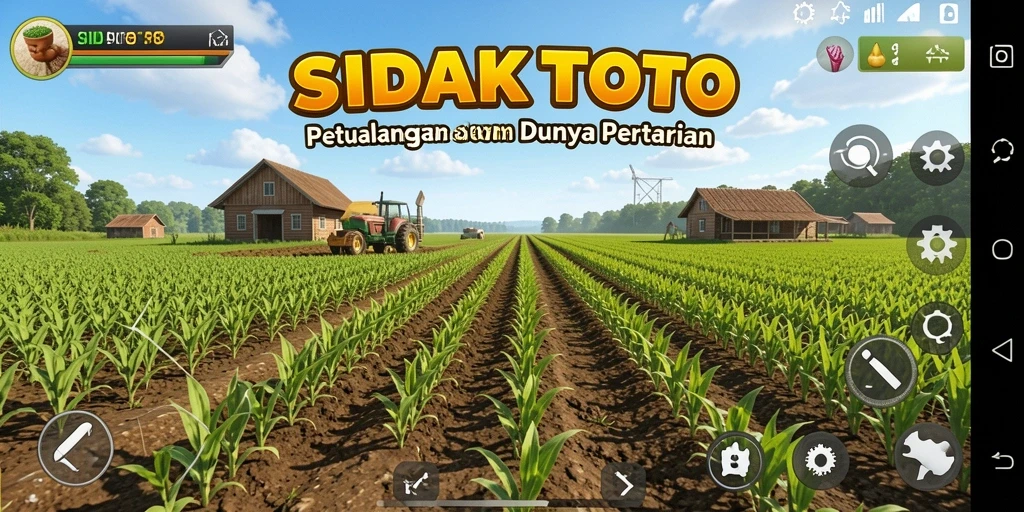 Tampilan gameplay pertanian yang interaktif dan mengasyikkan di SIDAKTOTO.