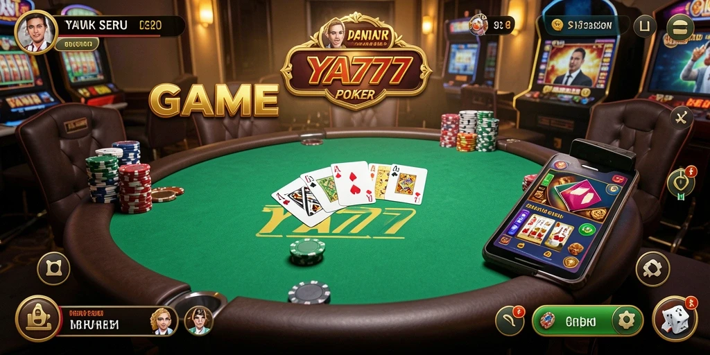 Screenshot gameplay TYA777 yang menampilkan keseruan bermain poker.